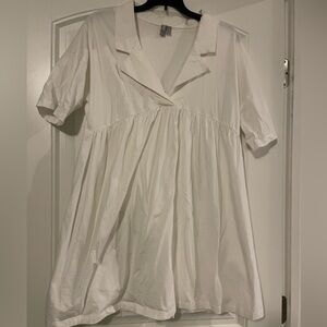 Asos White Women's Collar Boho Dress size 6